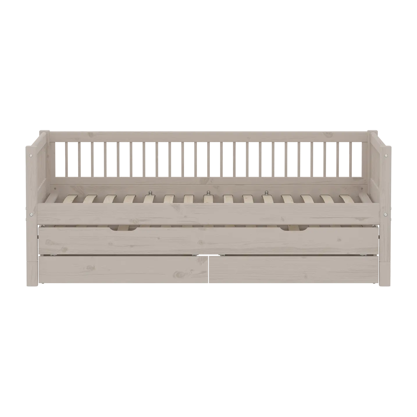 flexa-classic-einzelbett-90x200-cm-grau-mit-ausziehbett-90x190-cm-schubladen-und image 2