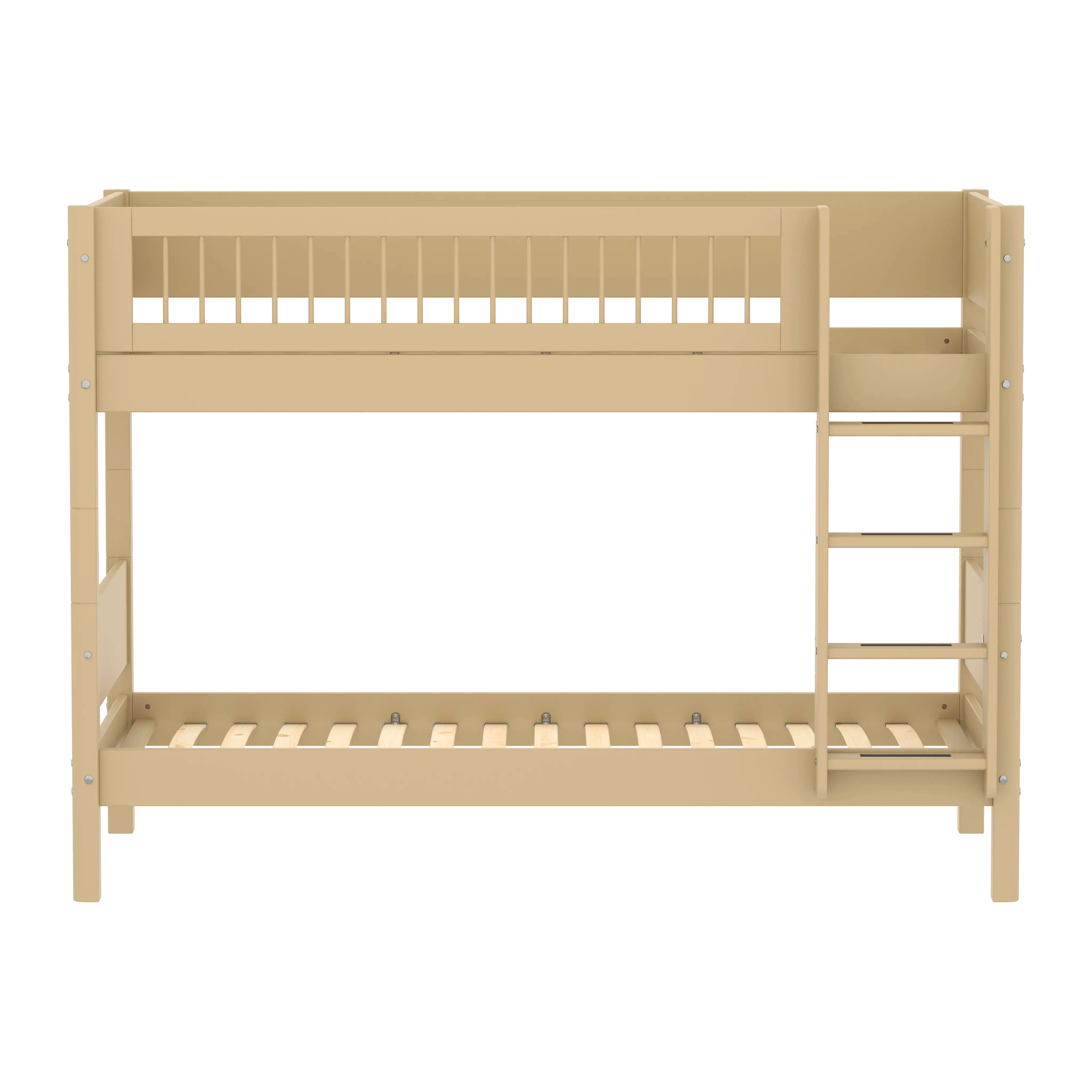 flexa-white-etagenbett-154-cm-mit-leiter-und-absturzsicherung-90x200-cm-sand image 6