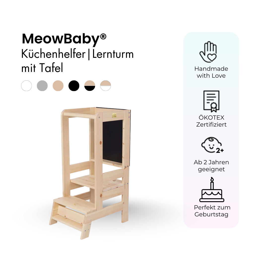 meowbaby-lernturm-k-chenhelfer-mit-tafel image 2