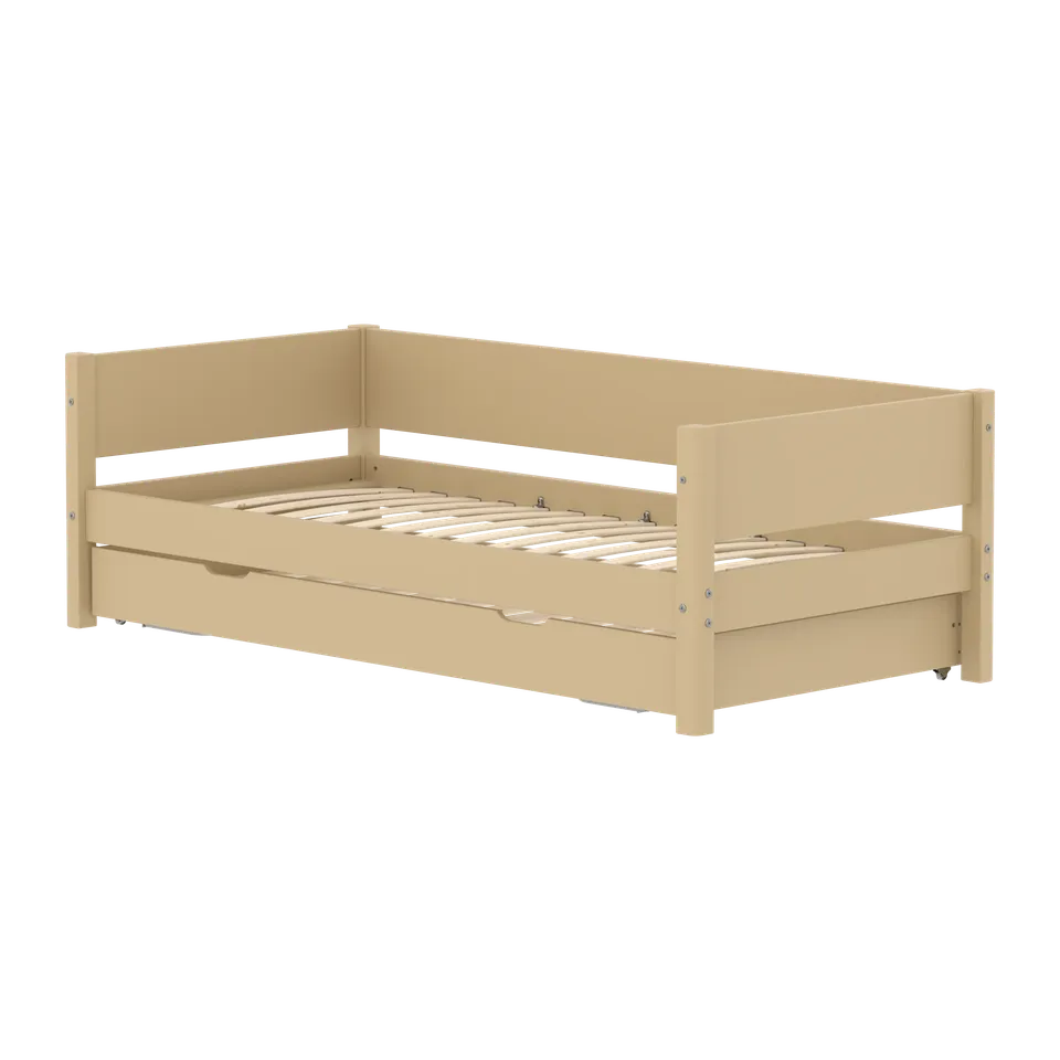flexa-classic-einzelbett-90x200-cm-mit-ausziehbett-90x190-cm-sand image 1