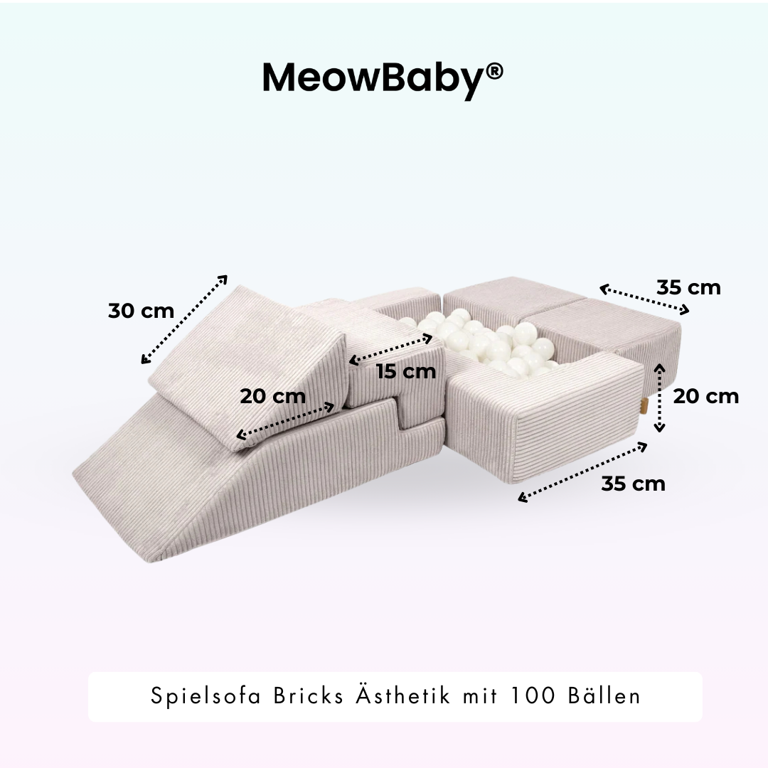 meowbaby-spielsofa-bricks-sthetik-mit-b-llebad-inkl-100-b-lle image 5