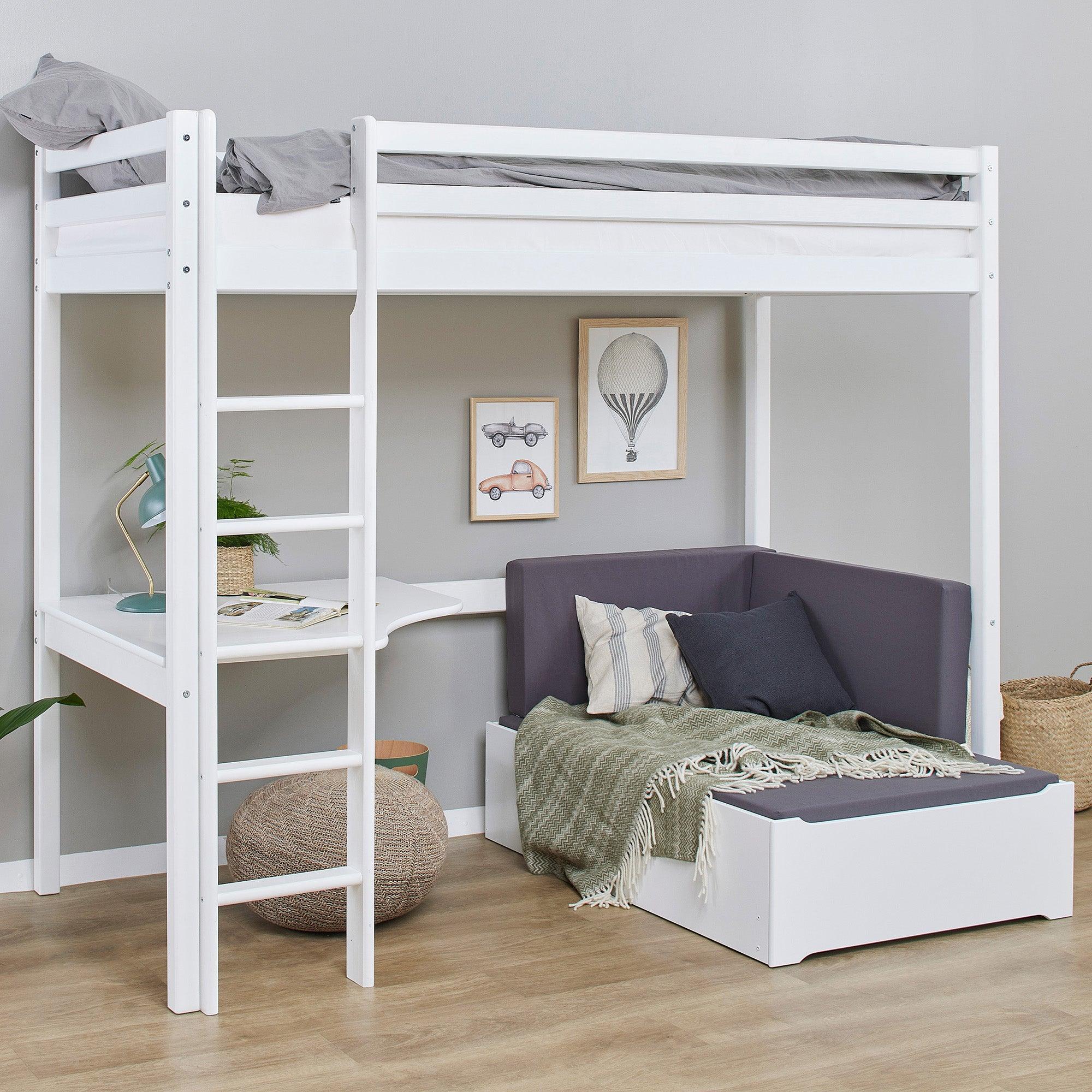 hoppekids-eco-dream-mega-bett-90x200-cm-mit-lounge-modul-und-tischplatte image 2