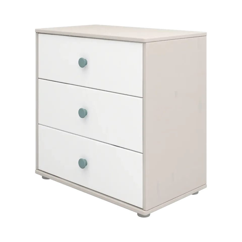 flexa-classic-kommode-mit-3-schubladen-grau image 1