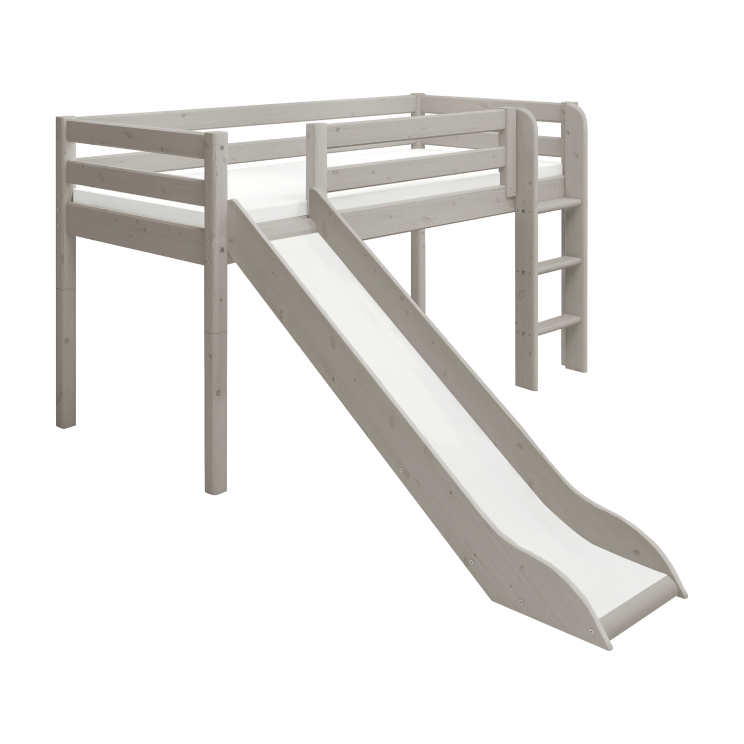 flexa-classic-spielbett-120-cm-90x200-cm-grau-mit-rutsche-und-leiter image 4