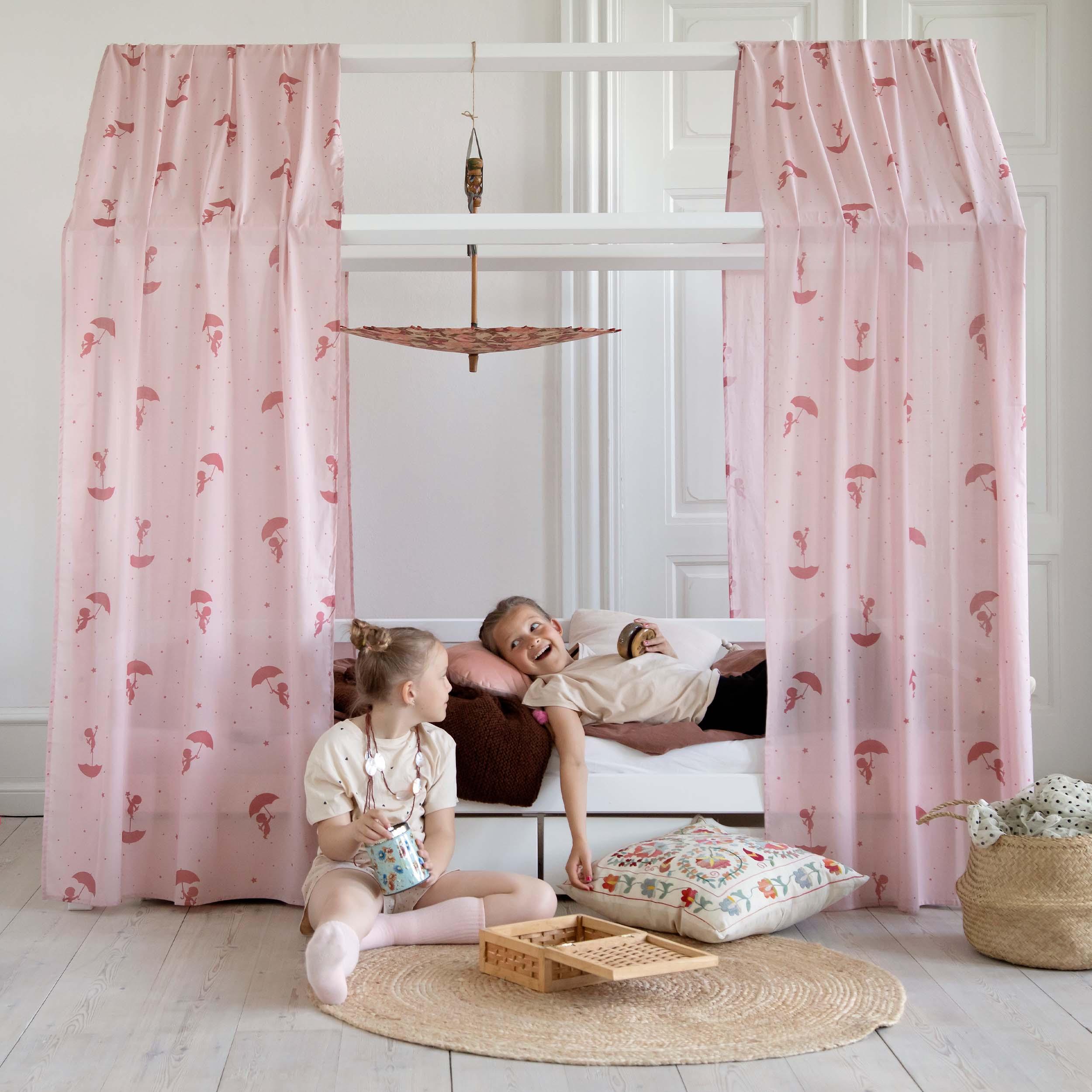 hoppekids-ole-lukoie-bettvorhang-f-r-hausbett-rot image 5