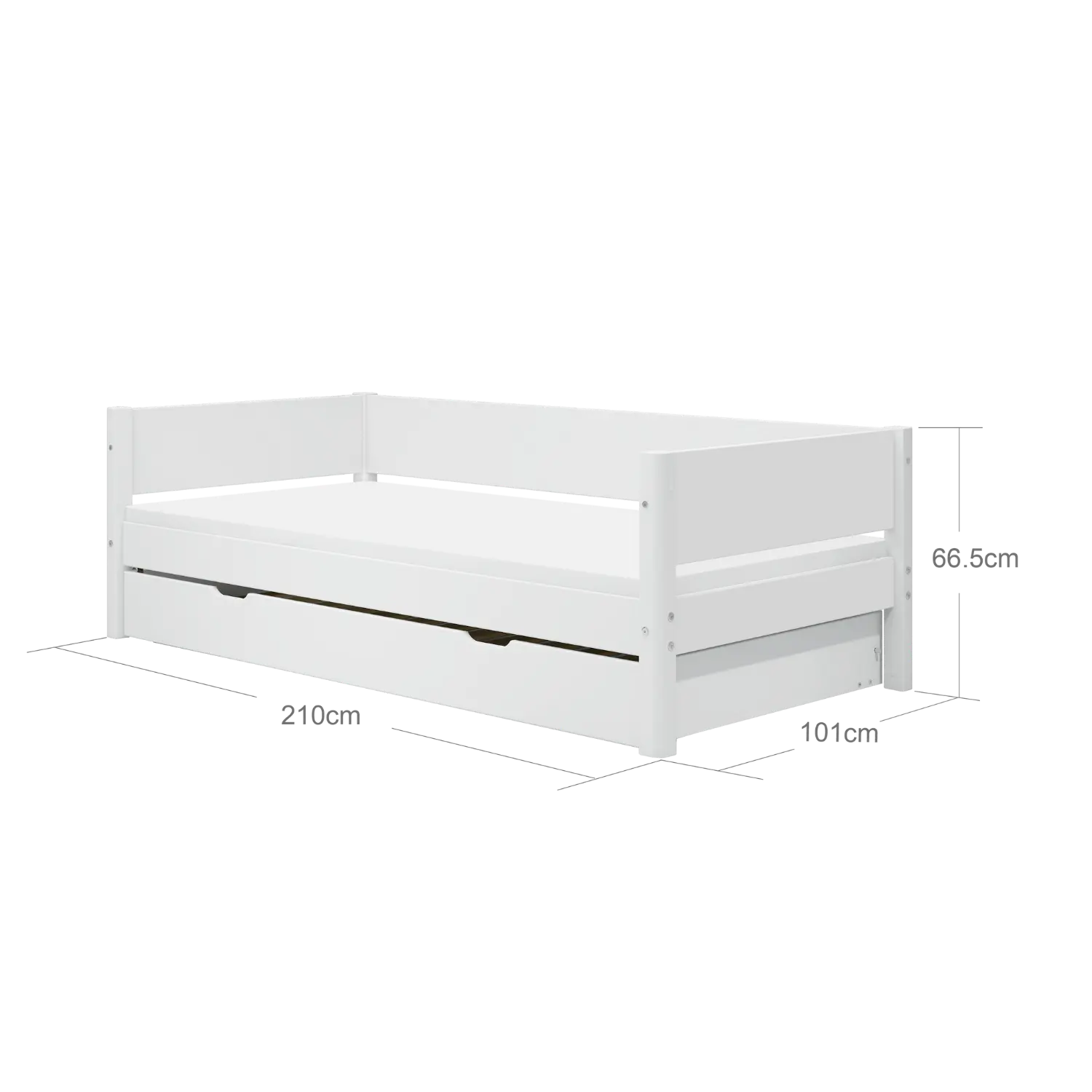 flexa-classic-einzelbett-90x200-cm-mit-ausziehbett-90x190-cm-wei image 5