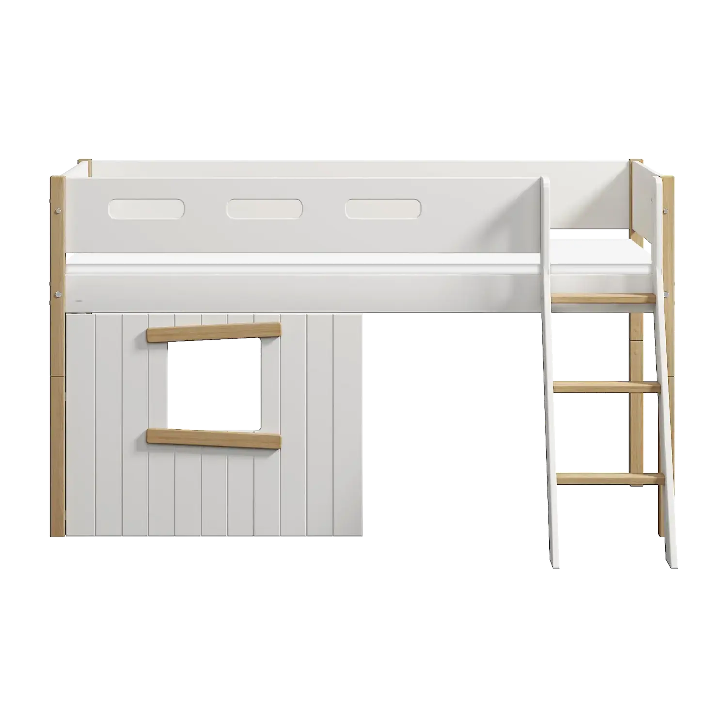 flexa-nor-spielbett-120-cm-baumhaus-mit-schr-gleiter-90x200-cm-wei-eiche image 5