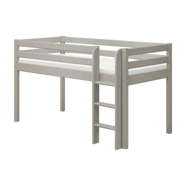 flexa-classic-hochbett-120-cm-mittelhoch-mit-leiter-und-absturzsicherung-90x200- image 1