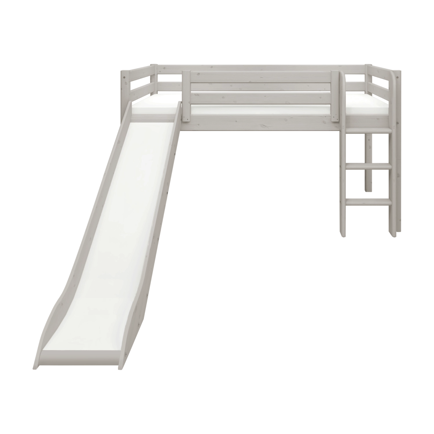 flexa-classic-spielbett-120-cm-90x200-cm-grau-mit-rutsche-und-leiter image 3