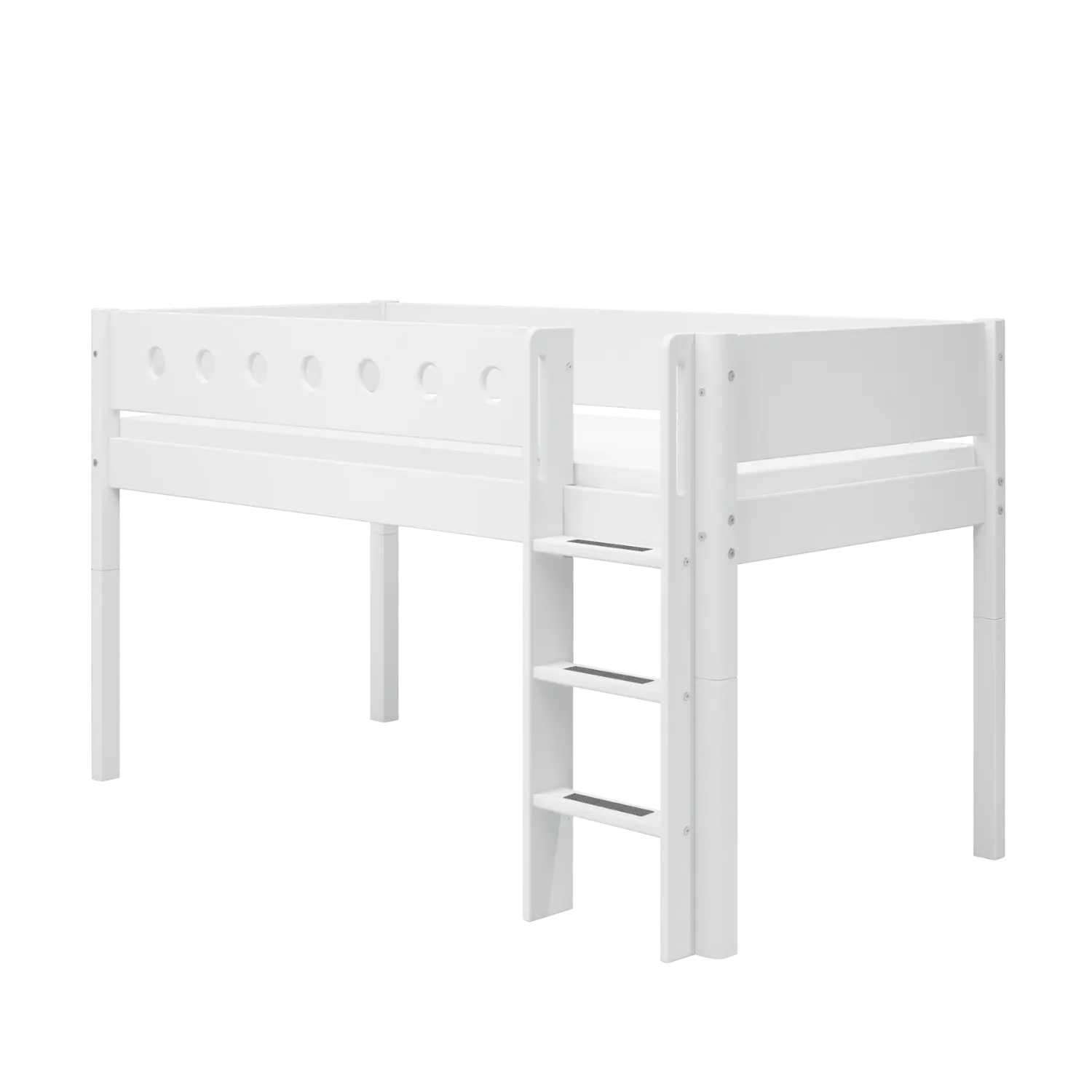 flexa-classic-gerade-leiter-und-pfosten-f-r-hochbett-120-cm-wei image 2