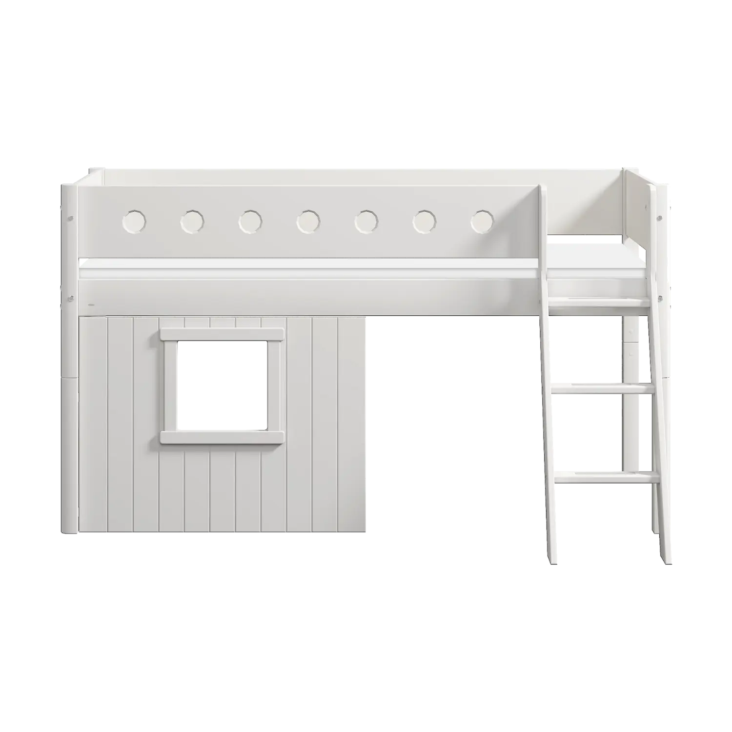 flexa-white-spielbett-120-cm-baumhaus-90x200-cm-mit-leiter-und-absturzsicherung- image 5