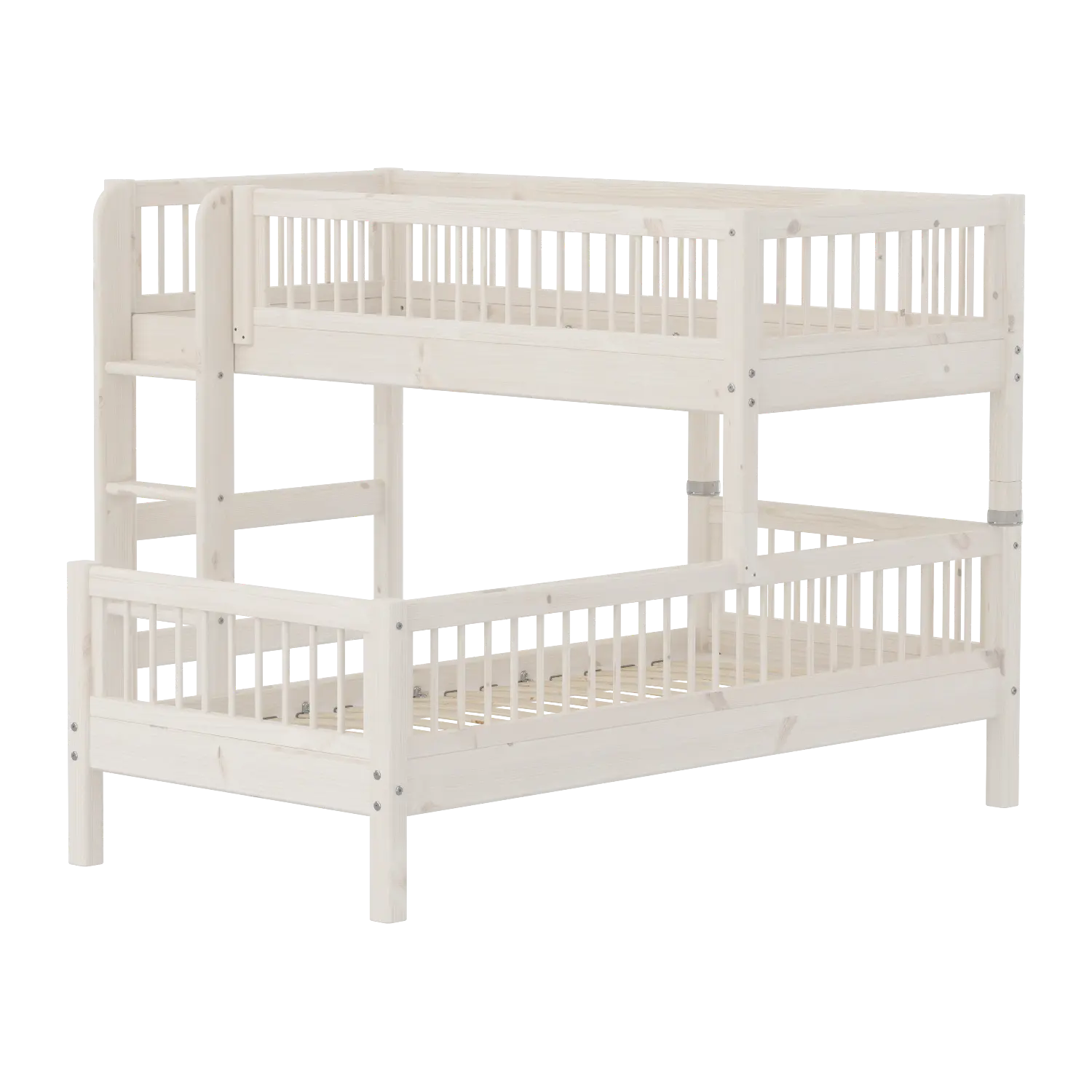 flexa-classic-etagenbett-143-cm-90x200-cm-mit-leiter-und-absturzsicherung-wei image 1
