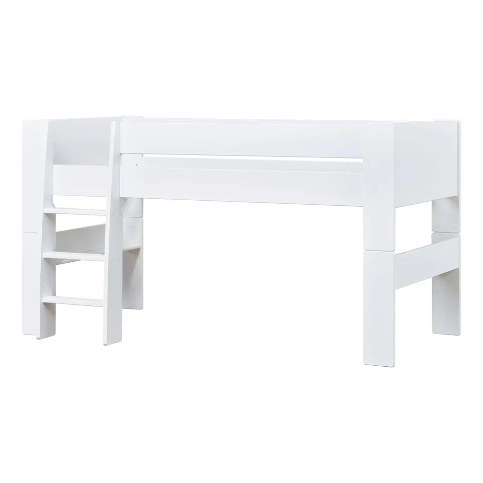 hoppekids-pure-halbhochbett-90x200-cm-wei image 1