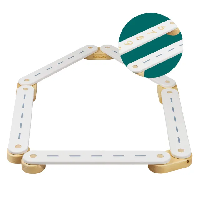 meowbaby-sensorischer-lehrpfad-5-elemente-montessori-kiefernholz image 1
