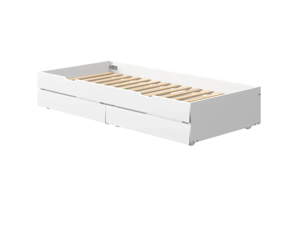 flexa-white-ausziehbett-mit-2-schubladen-90x190-cm-wei image 1