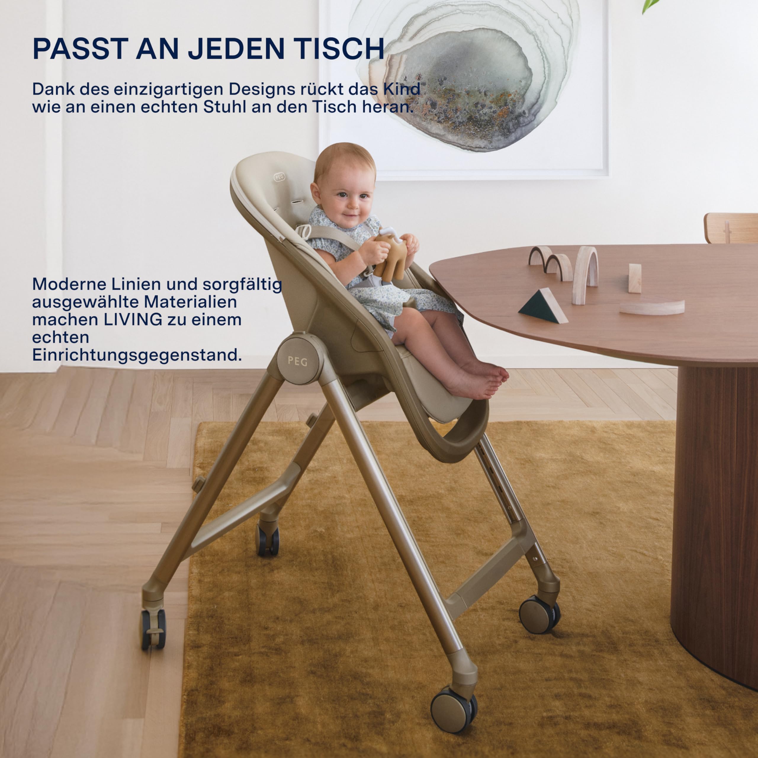 peg-perego-living-hochstuhl-ab-geburt-0-15-kg-sage image 5