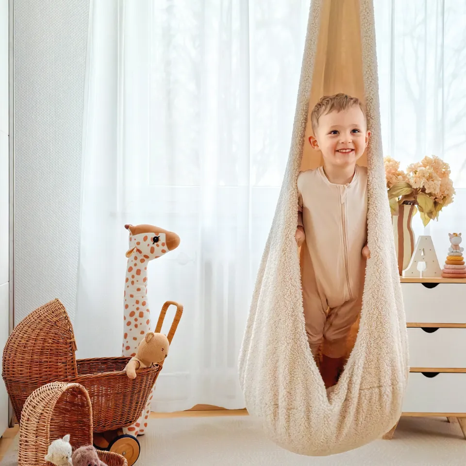 meowbaby-h-ngesessel-cocoon-bearly-h-ngesitz-f-r-kinder-beige-creme image 1