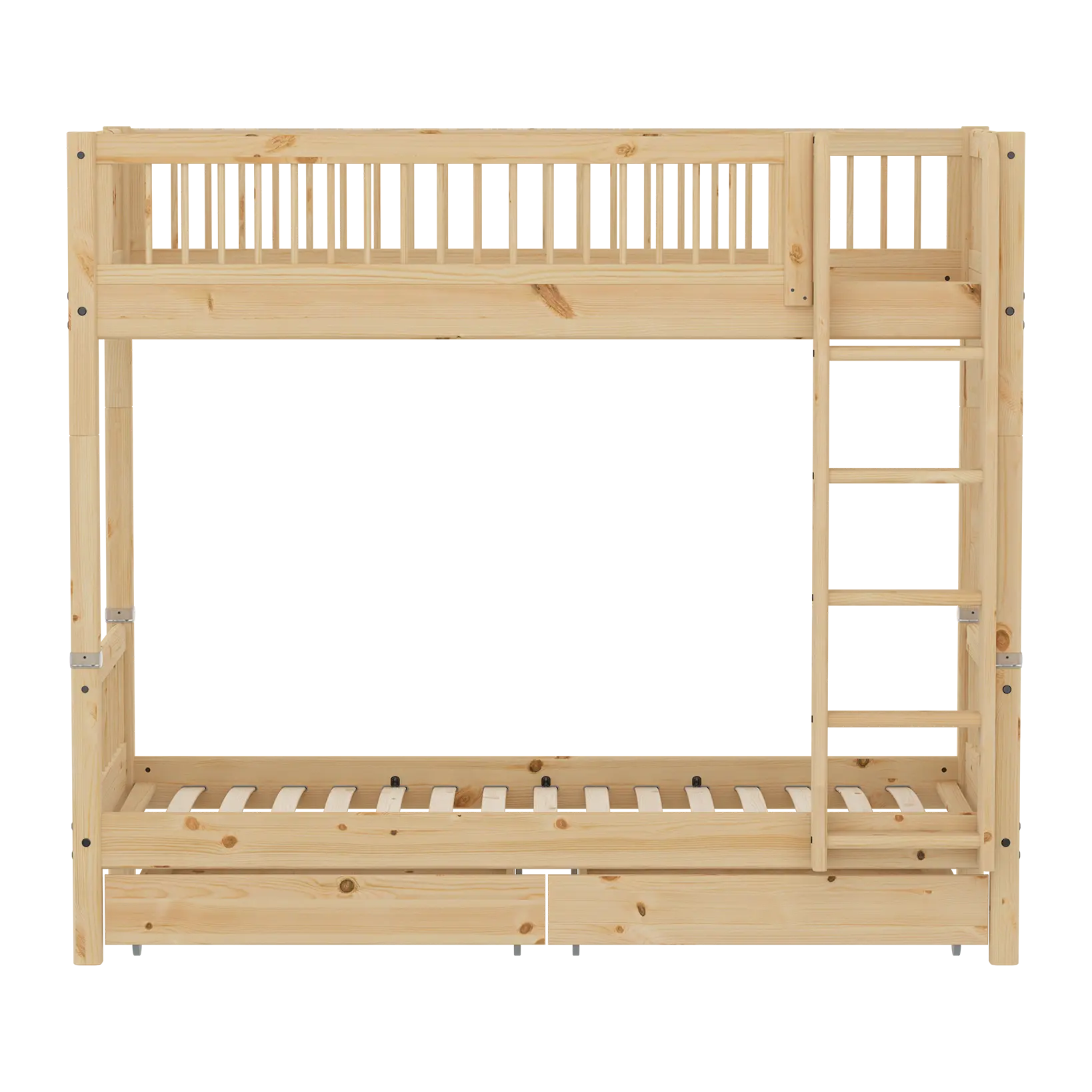 flexa-classic-raw-etagenbett-mit-aufbewahrung-90x200-cm-kiefernholz image 2
