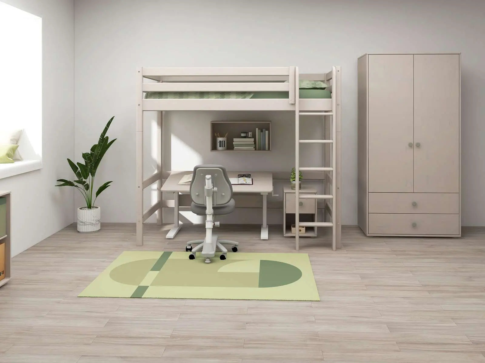 flexa-classic-schreibtisch-grau-h-henverstellbarer-kinderschreibtisch image 4