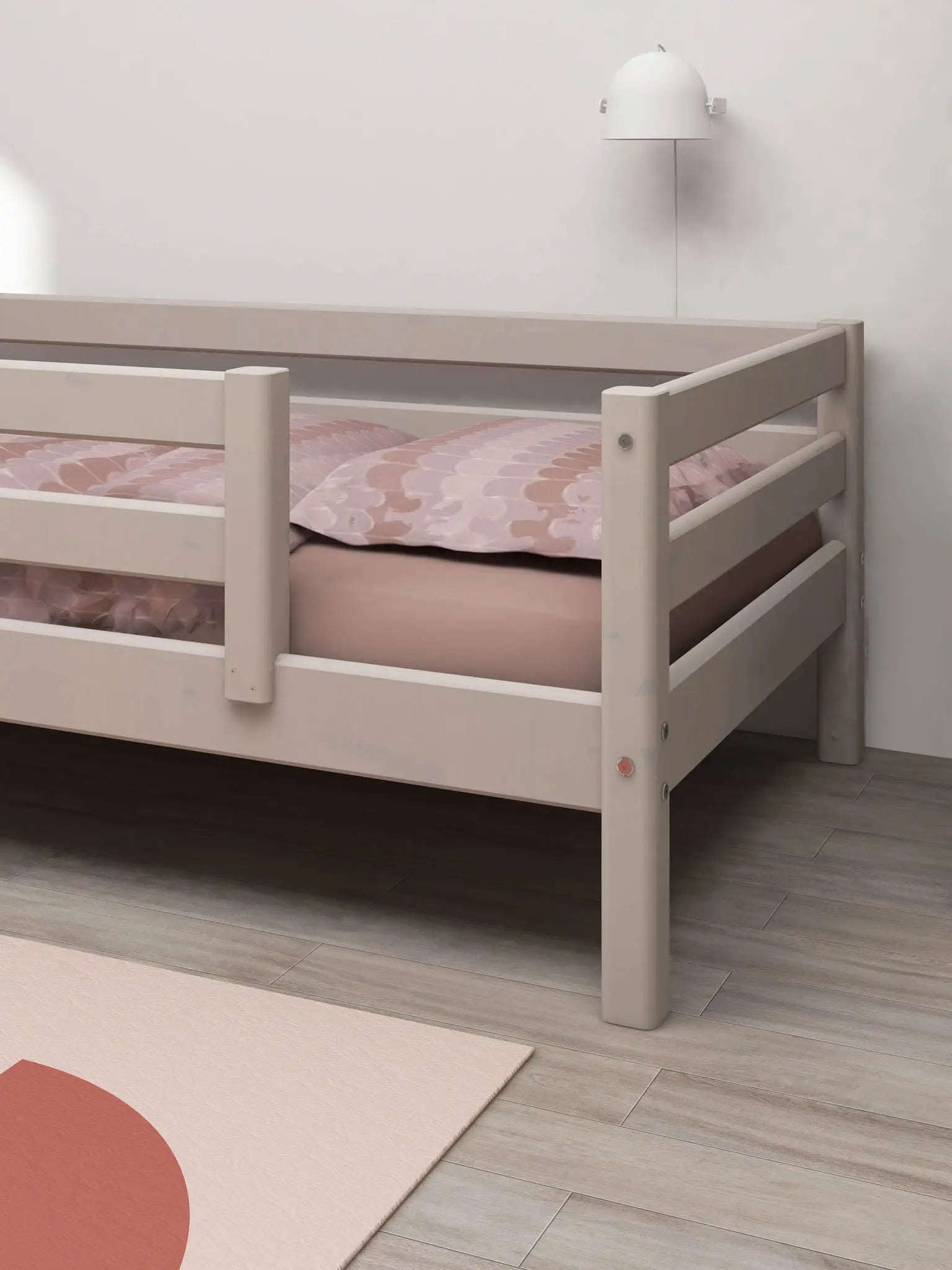 flexa-classic-einzelbett-mit-absturzsicherung-90x200-cm-grau image 2