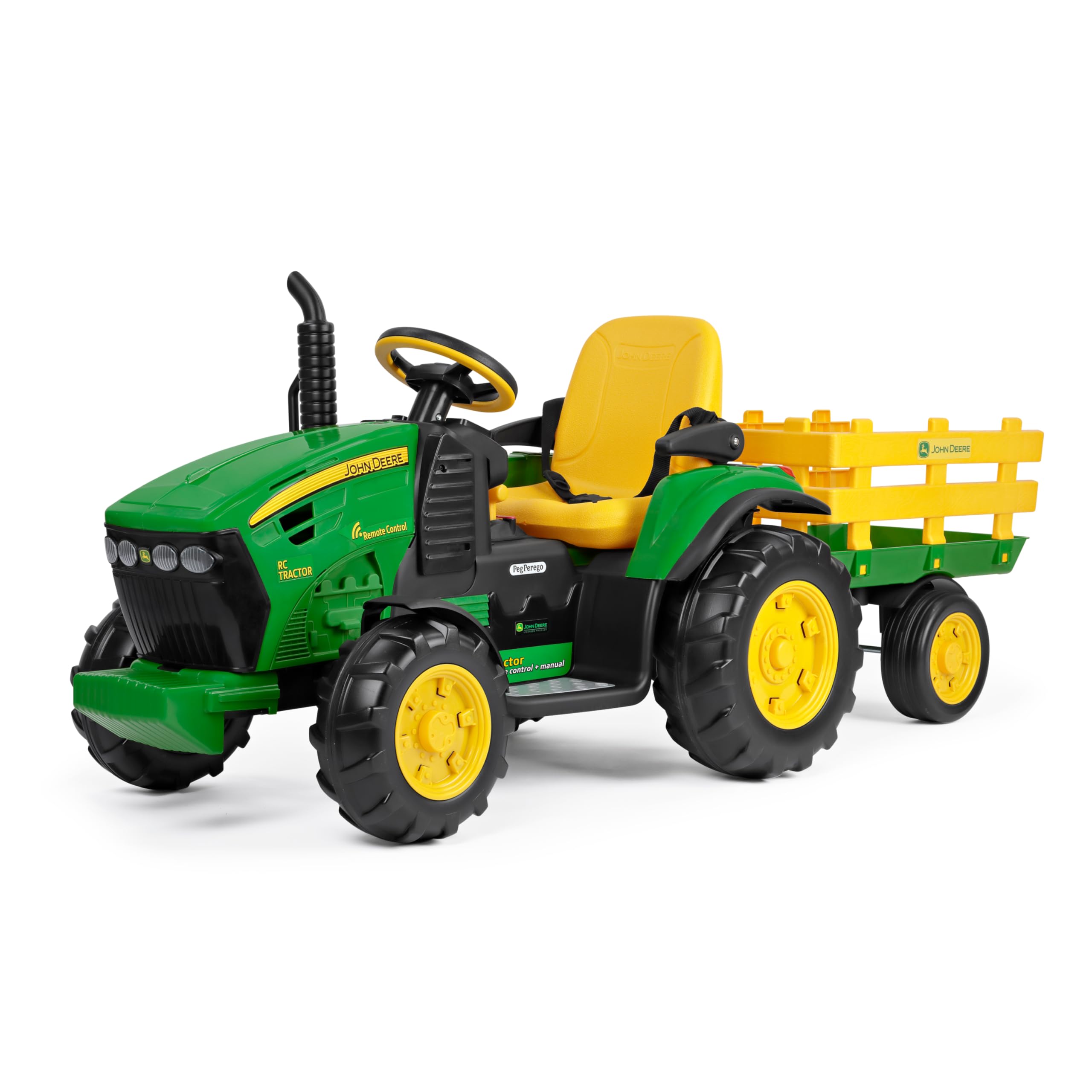 peg-perego-john-deere-rc-tractor-12v-elektro-traktor-mit-anh-nger-und-fernbedien image 1