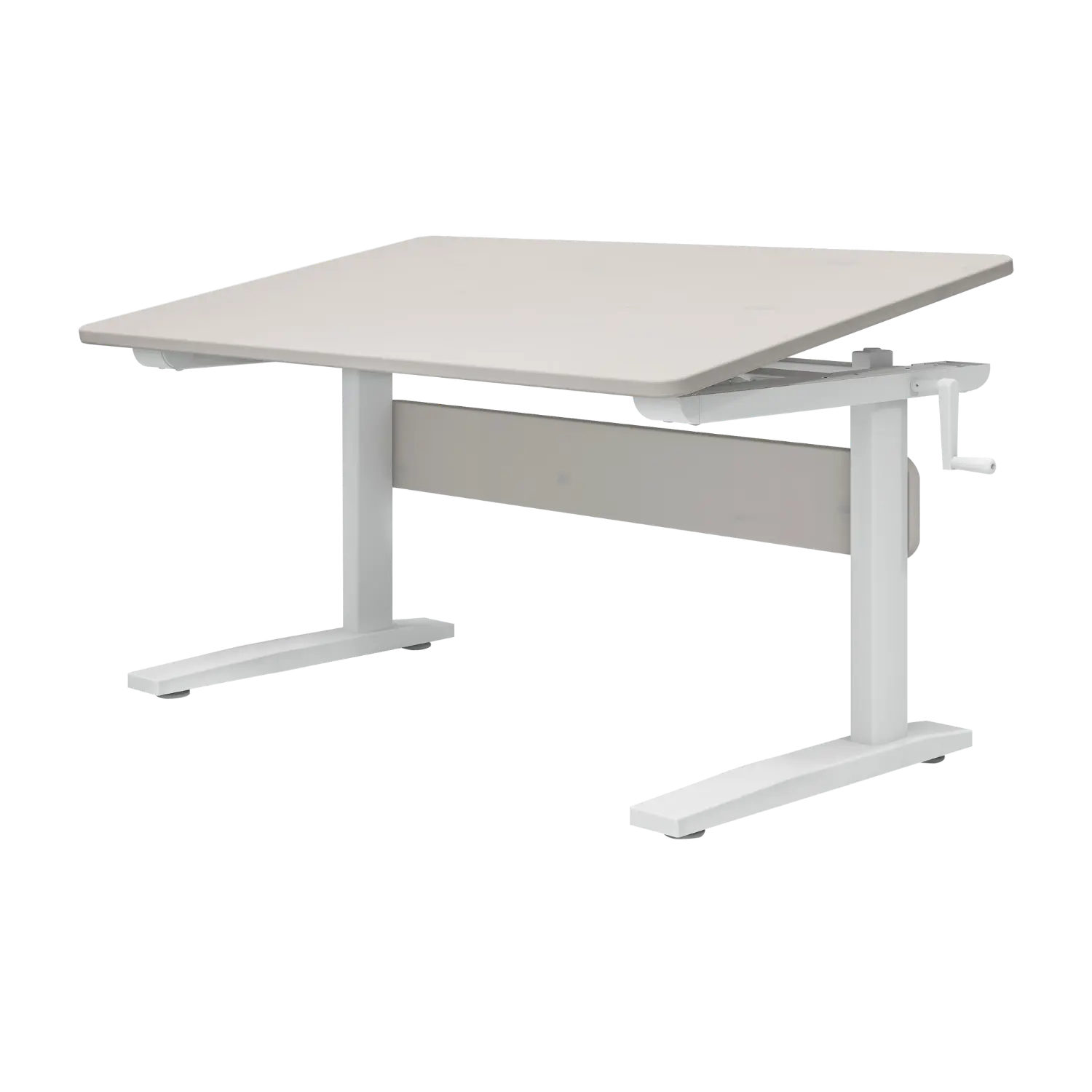 flexa-classic-schreibtisch-grau-h-henverstellbarer-kinderschreibtisch image 1