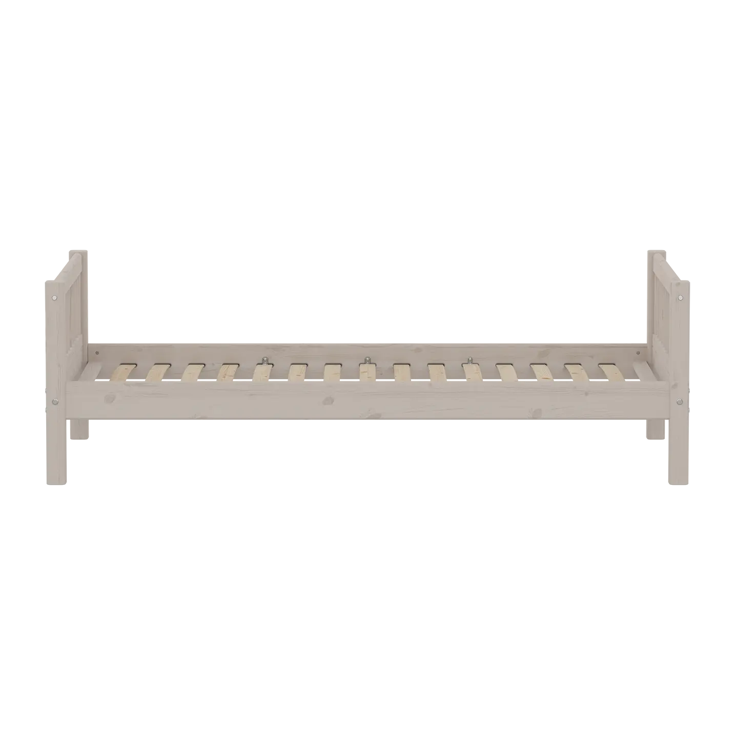 flexa-classic-einzelbett-90x200-cm-mit-sprossen-und-lattenrost-grau image 2