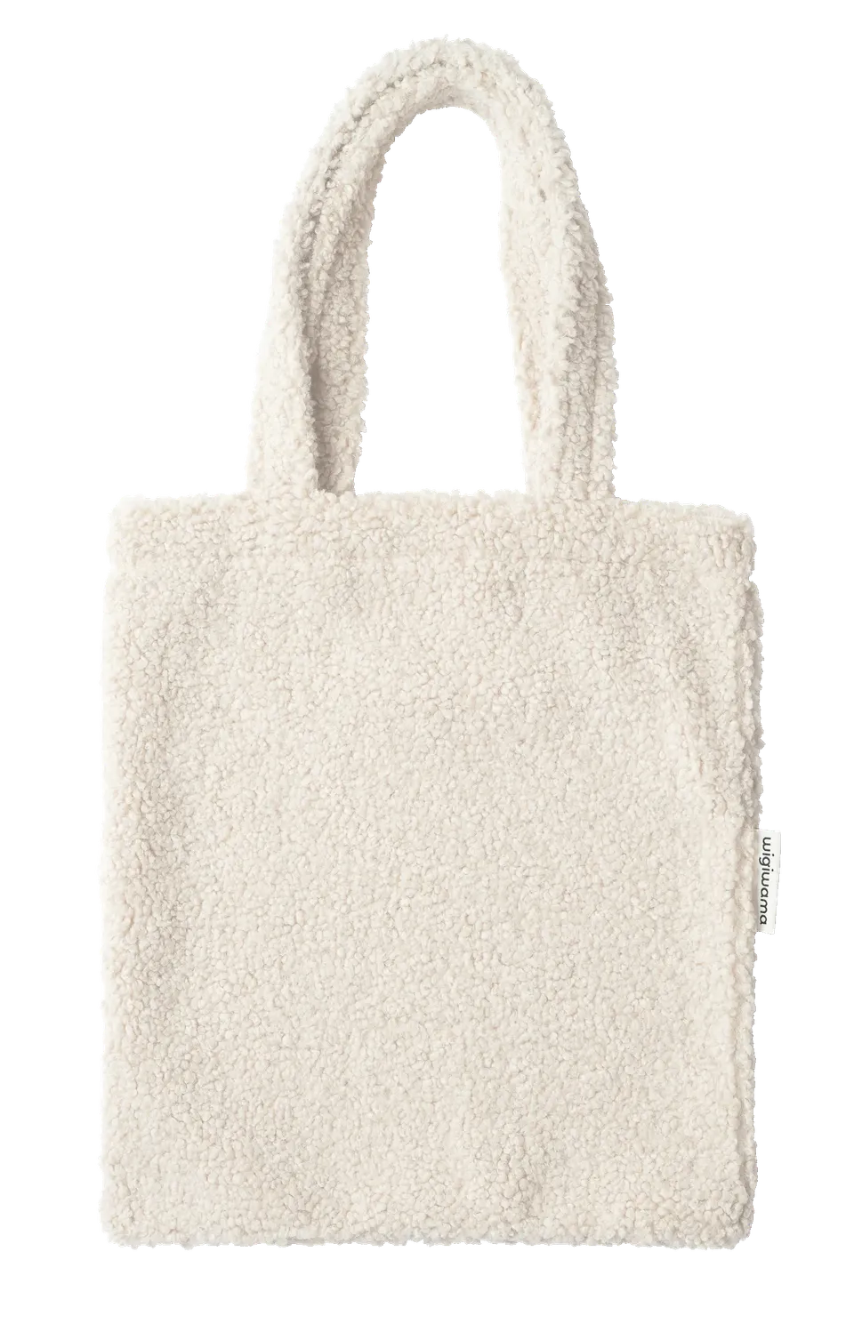wigiwama-cream-white-tragetasche-classic-tote-bag-aus-teddy-stoff image 1