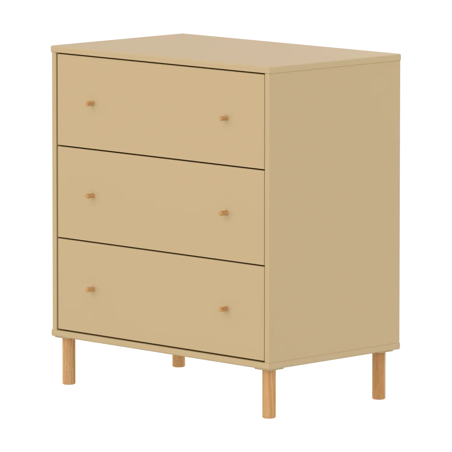 flexa-saga-kommode-3-schubladen-f-e-und-griffe-in-eiche-oat image 3