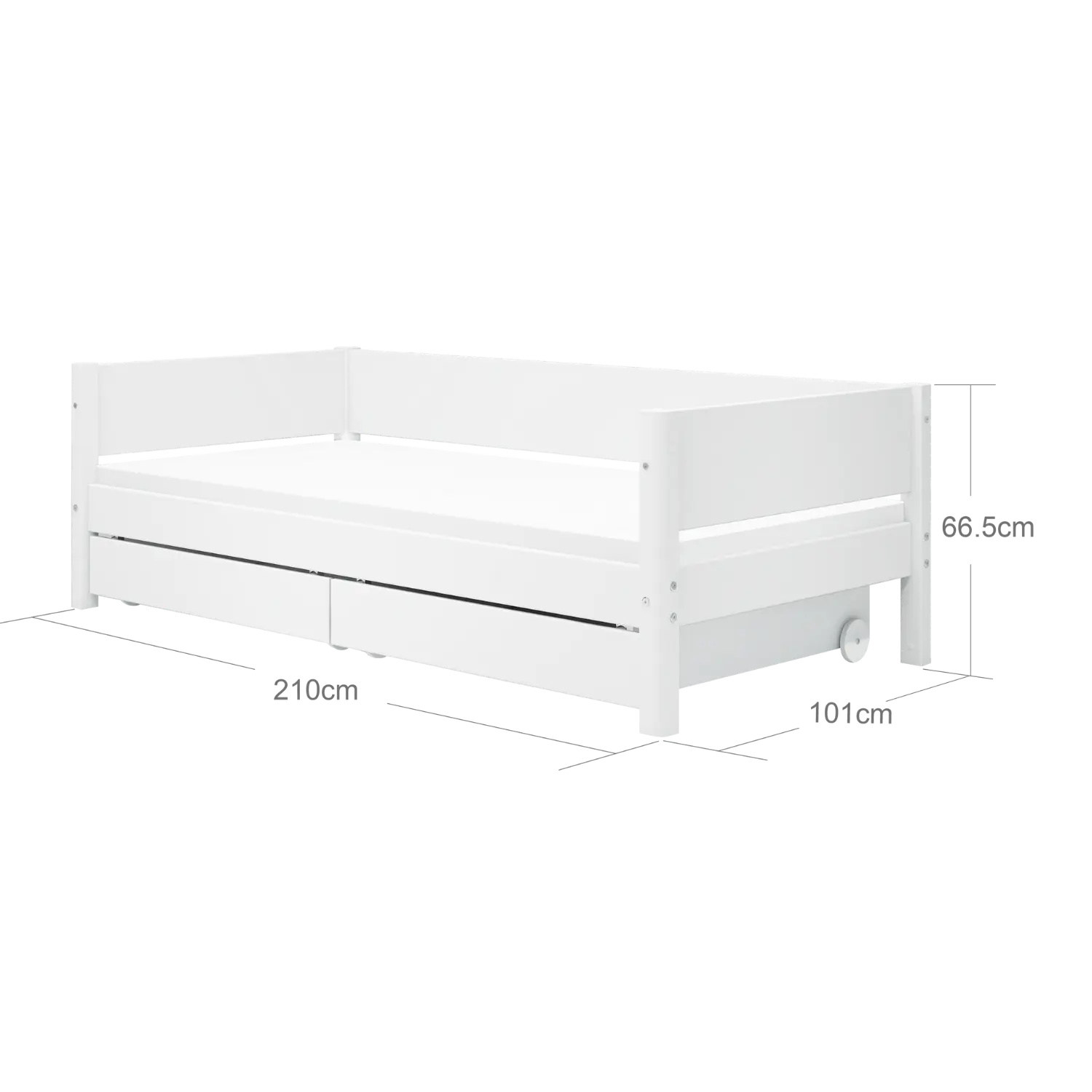 flexa-white-einzelbett-90x200-cm-wei-mit-schubladen-daybed image 6