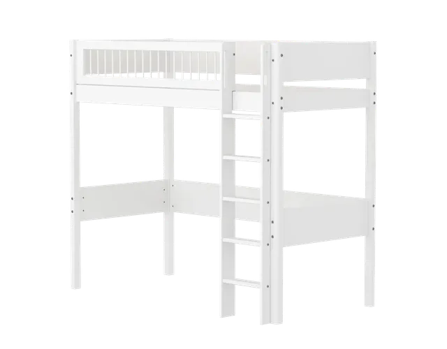 flexa-white-hochbett-184-cm-mit-leiter-und-absturzsicherung-90x200-cm-wei image 1