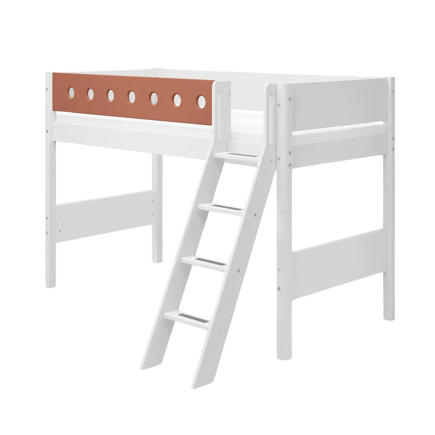 flexa-white-hochbett-143-cm-mit-schr-gleiter-und-absturzsicherung-90x200-cm-wei image 1