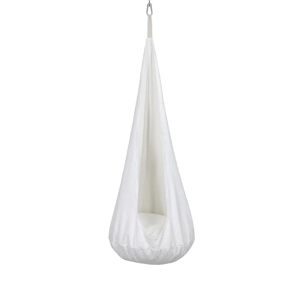 meowbaby-h-ngesessel-cocoon-boucl-creme-wei-mit-kissen image 1