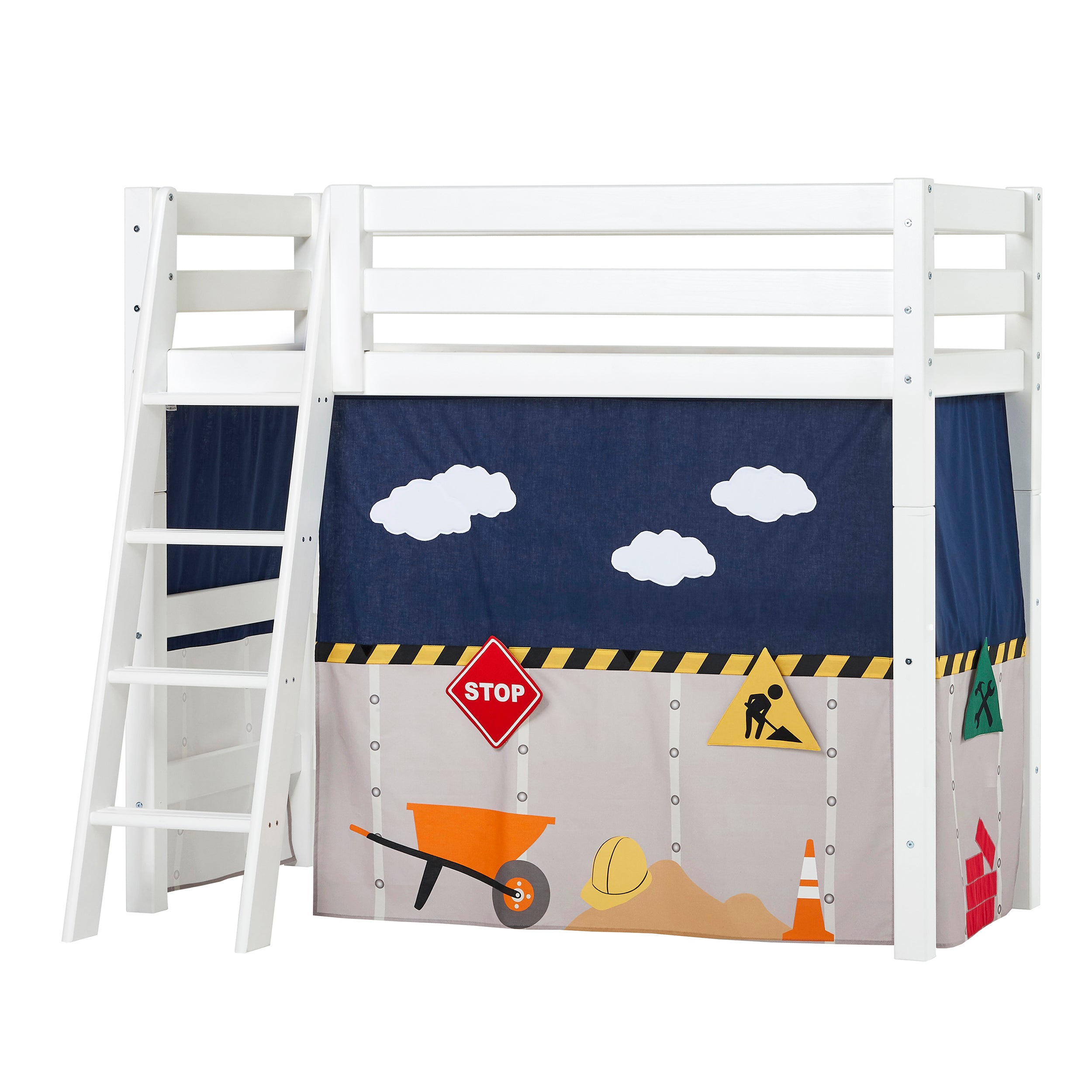 hoppekids-eco-luxury-mittelhohes-bett-90x200-mit-construction-bettvorhang image 6