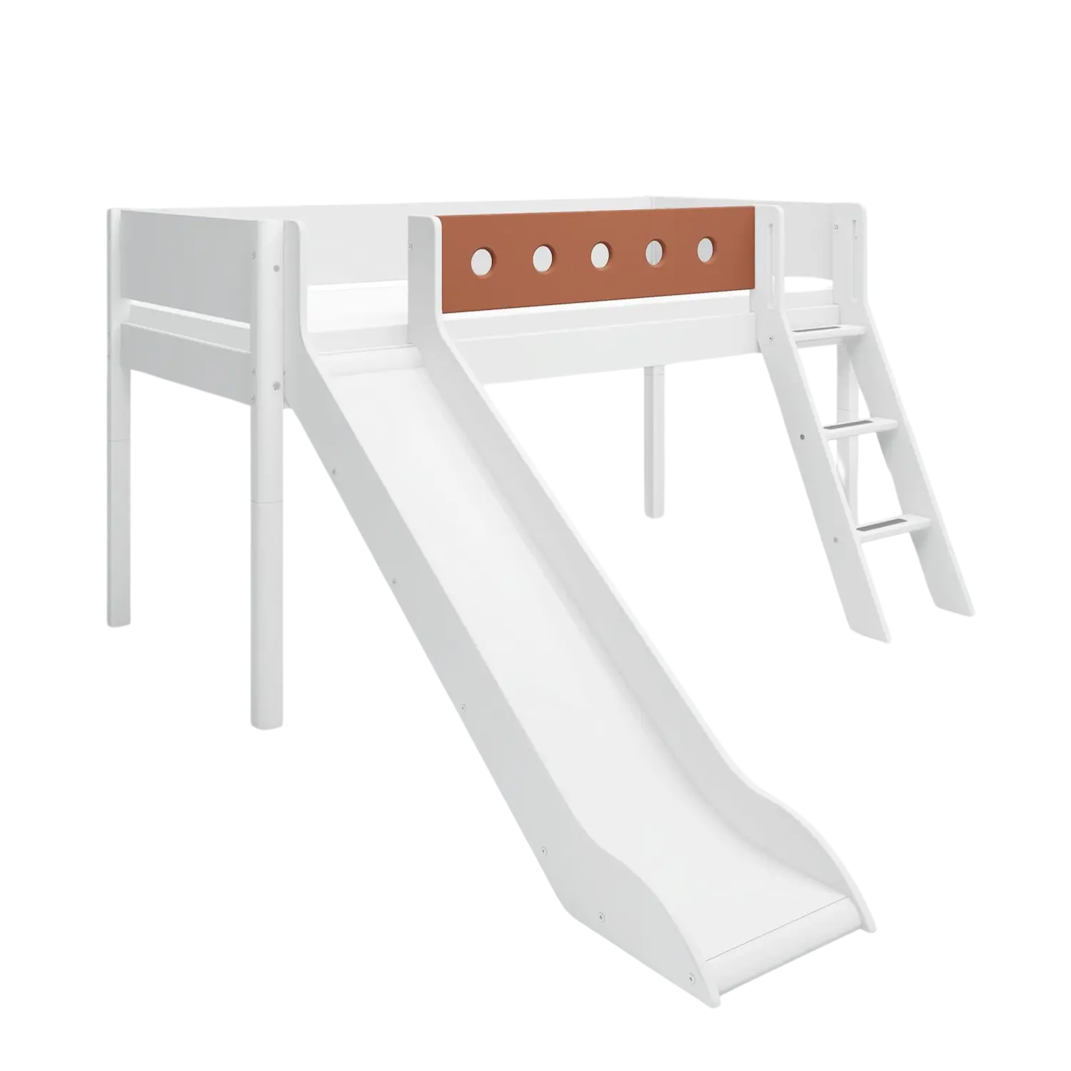 flexa-white-spielbett-120-cm-mit-rutsche-leiter-und-absturzsicherung-90x200-cm-w-3 image 3