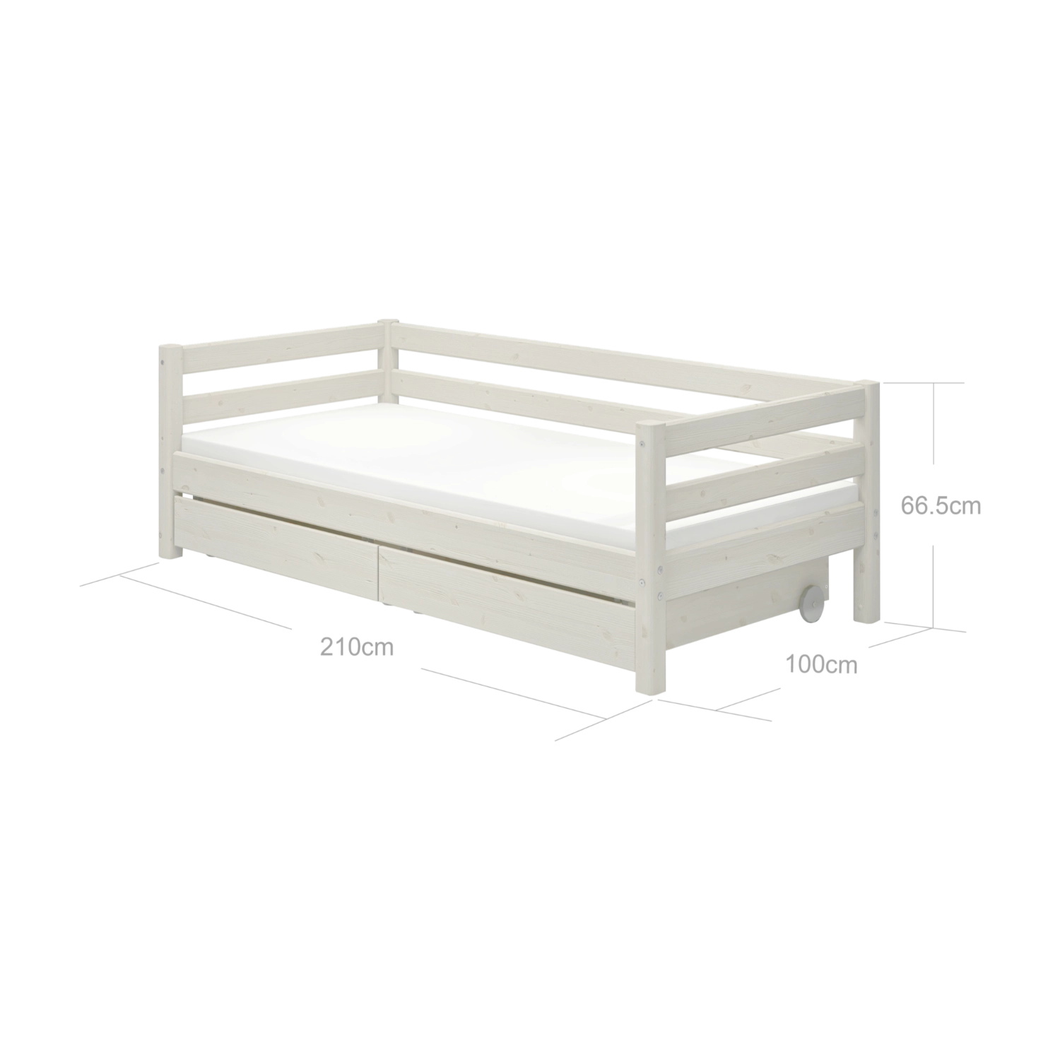 flexa-classic-einzelbett-tagesbett-90x200-cm-wei-mit-schubladen image 7