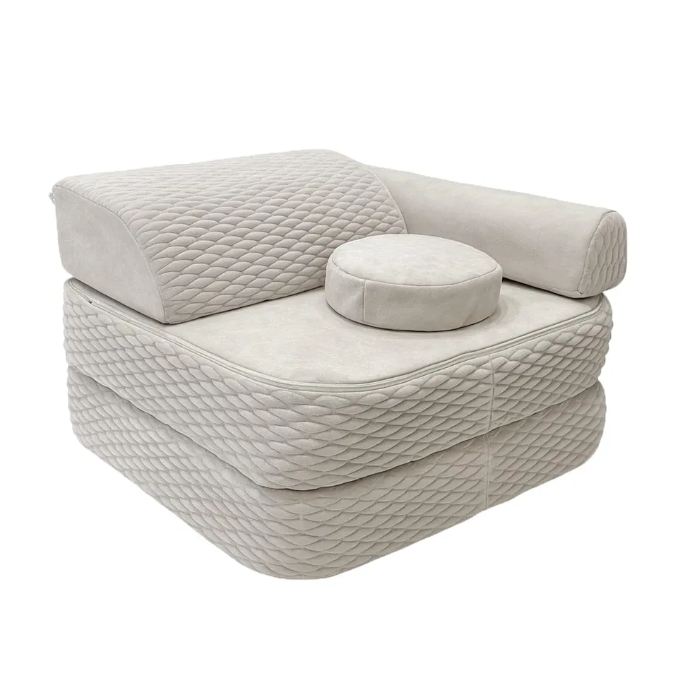 meowbaby-kindersessel-3-in-1-dune-faltbare-kindercouch-spielmatratze image 1
