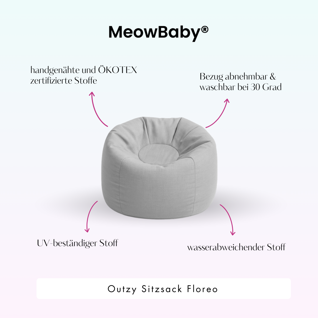 meowbaby-outzy-floreo-outdoor-kinder-sitzsack image 8