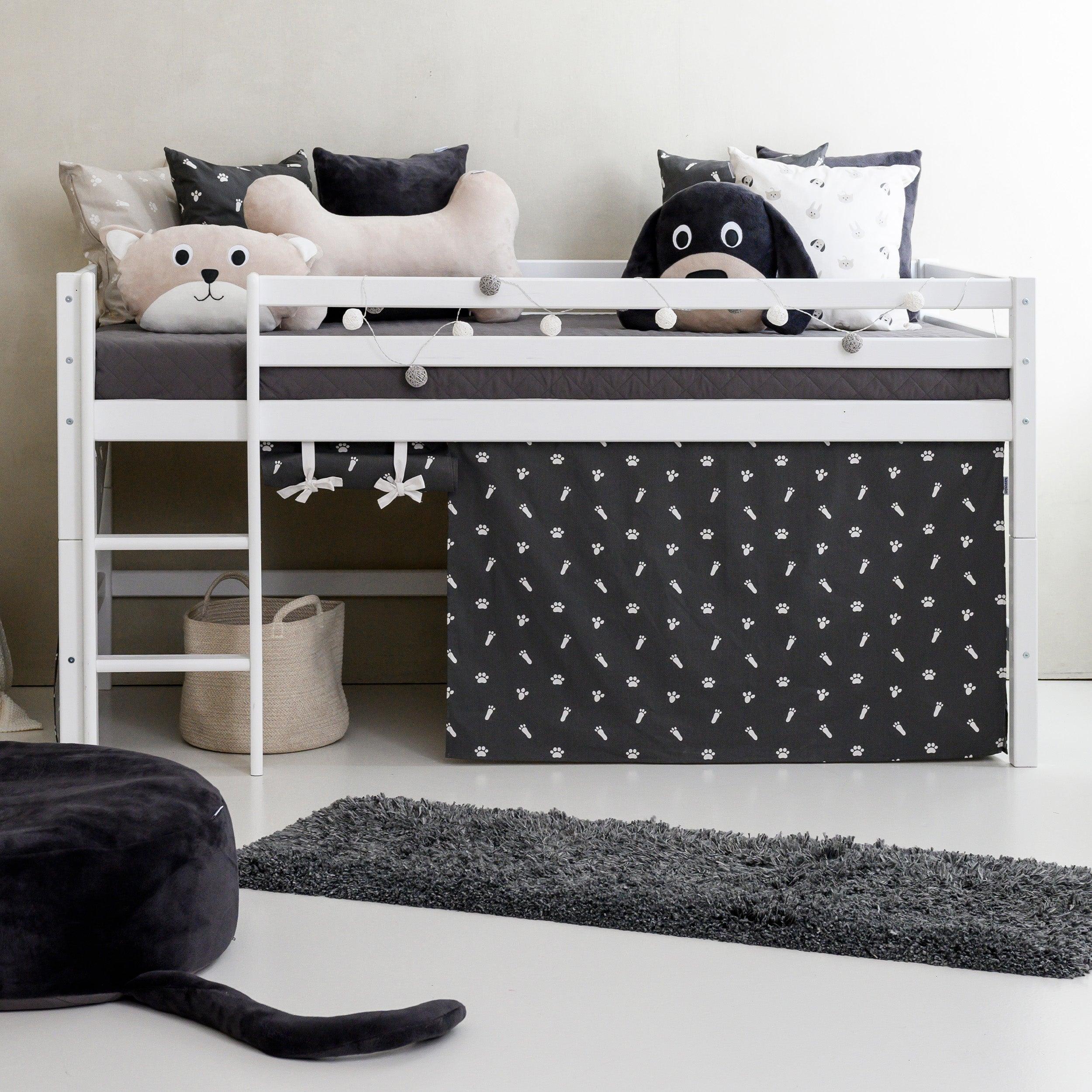 hoppekids-eco-dream-halbhochbett-mit-pets-granite-grey-bettvorhang image 5
