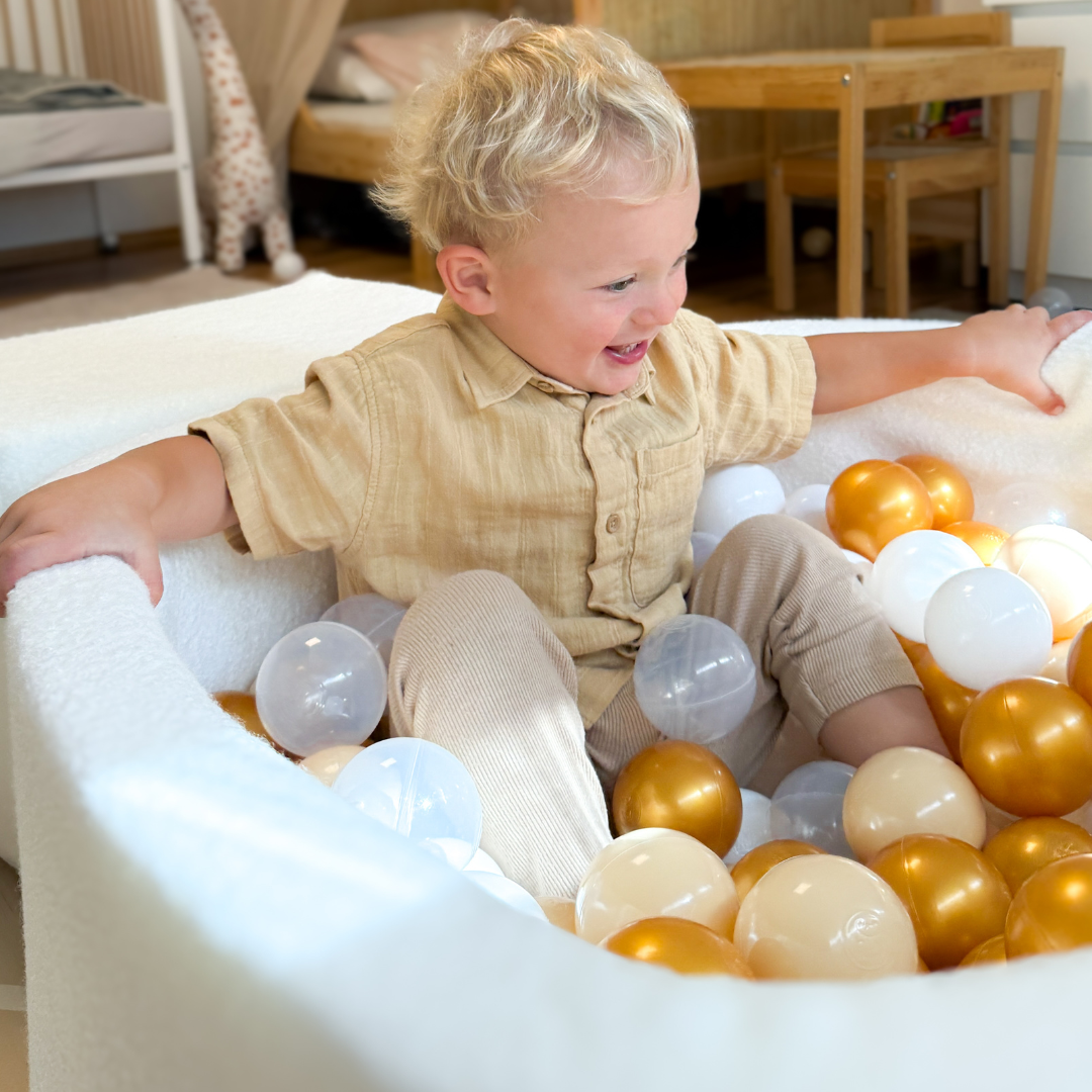 meowbaby-schaumspielset-boucl-crem-weiss-mit-b-llebad-und-200-b-llen image 6