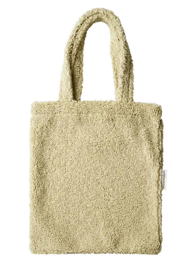 wigiwama-matcha-tragetasche-classic-tote-bag-aus-teddy-stoff image 1