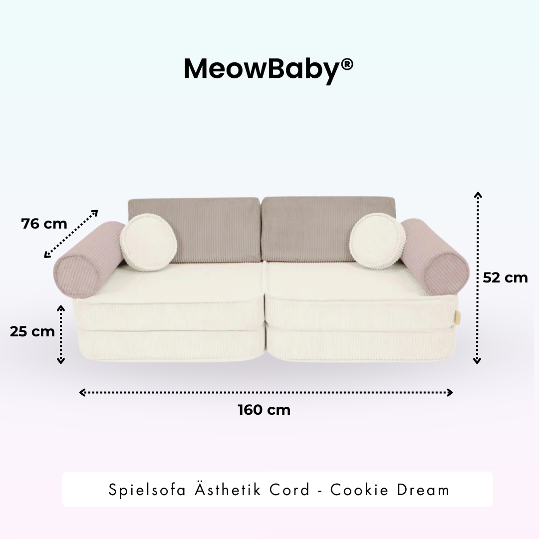 meowbaby-spielsofa-sthetik-cord-cookie-dream-160x76x52-cm-classic-cord-edition image 6