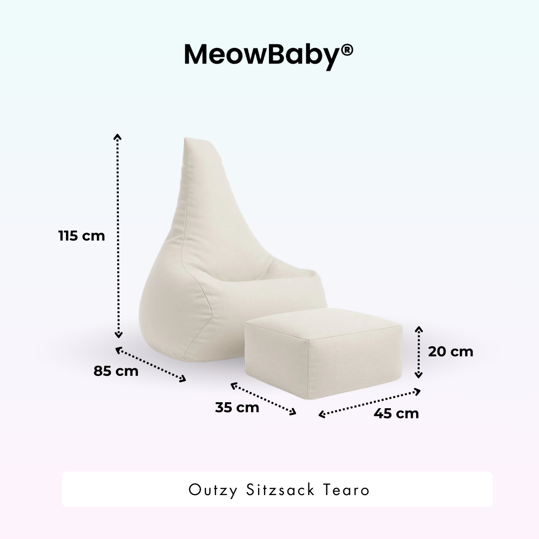 meowbaby-outdoor-kinder-sitzsack-outzy-tearo-mit-fu-hocker-outdoor-living-editio image 4