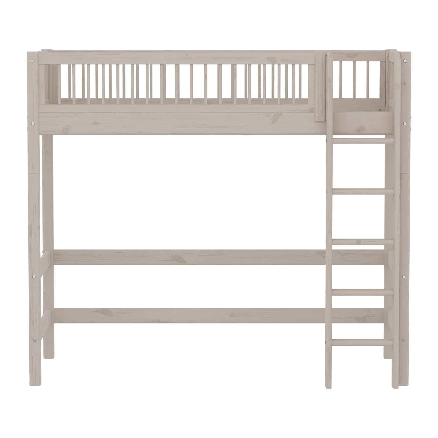 flexa-classic-hochbett-90x200-cm-184-cm-hoch-leiter-absturzsicherung-grau image 2