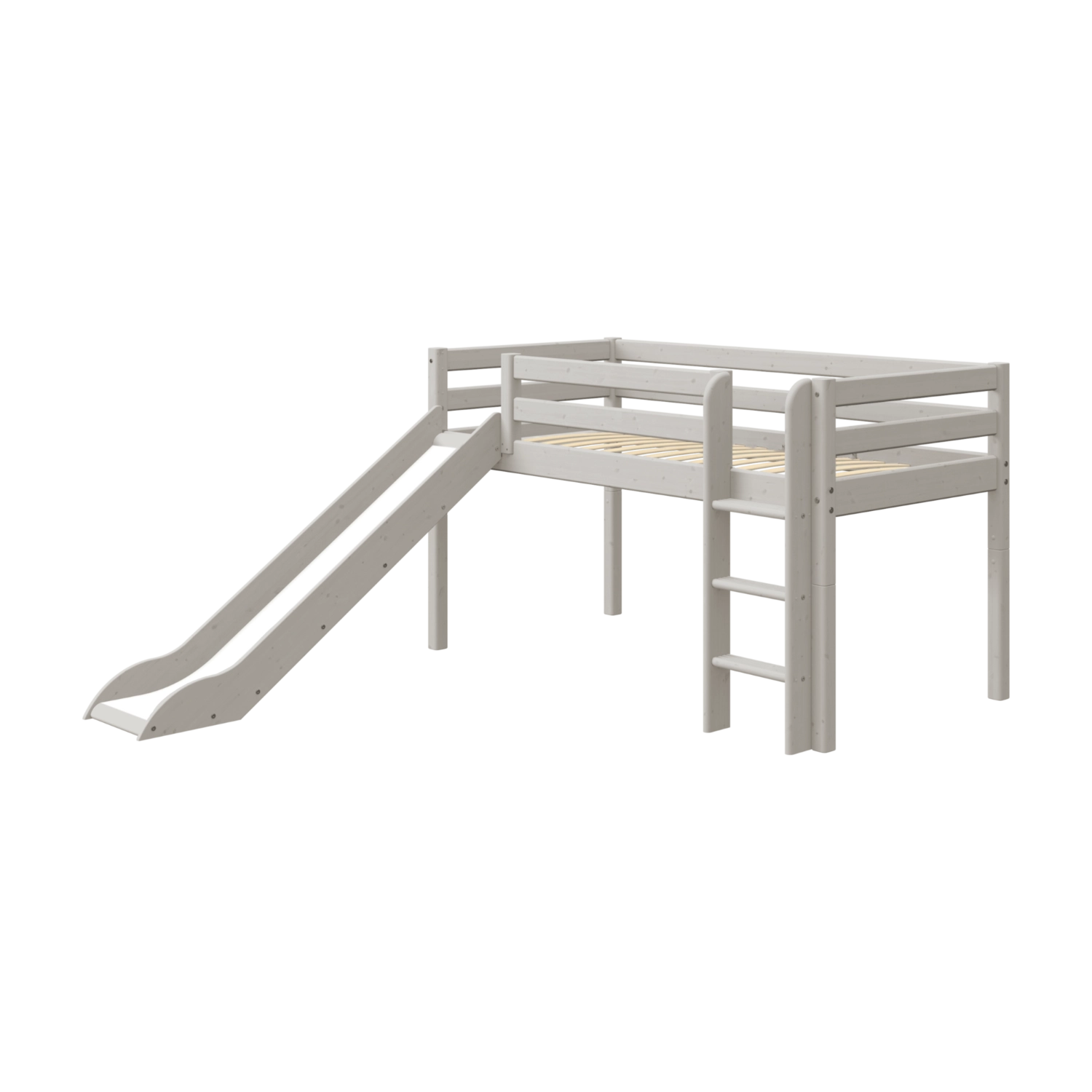 flexa-classic-spielbett-120-cm-90x200-cm-grau-mit-rutsche-und-leiter image 5