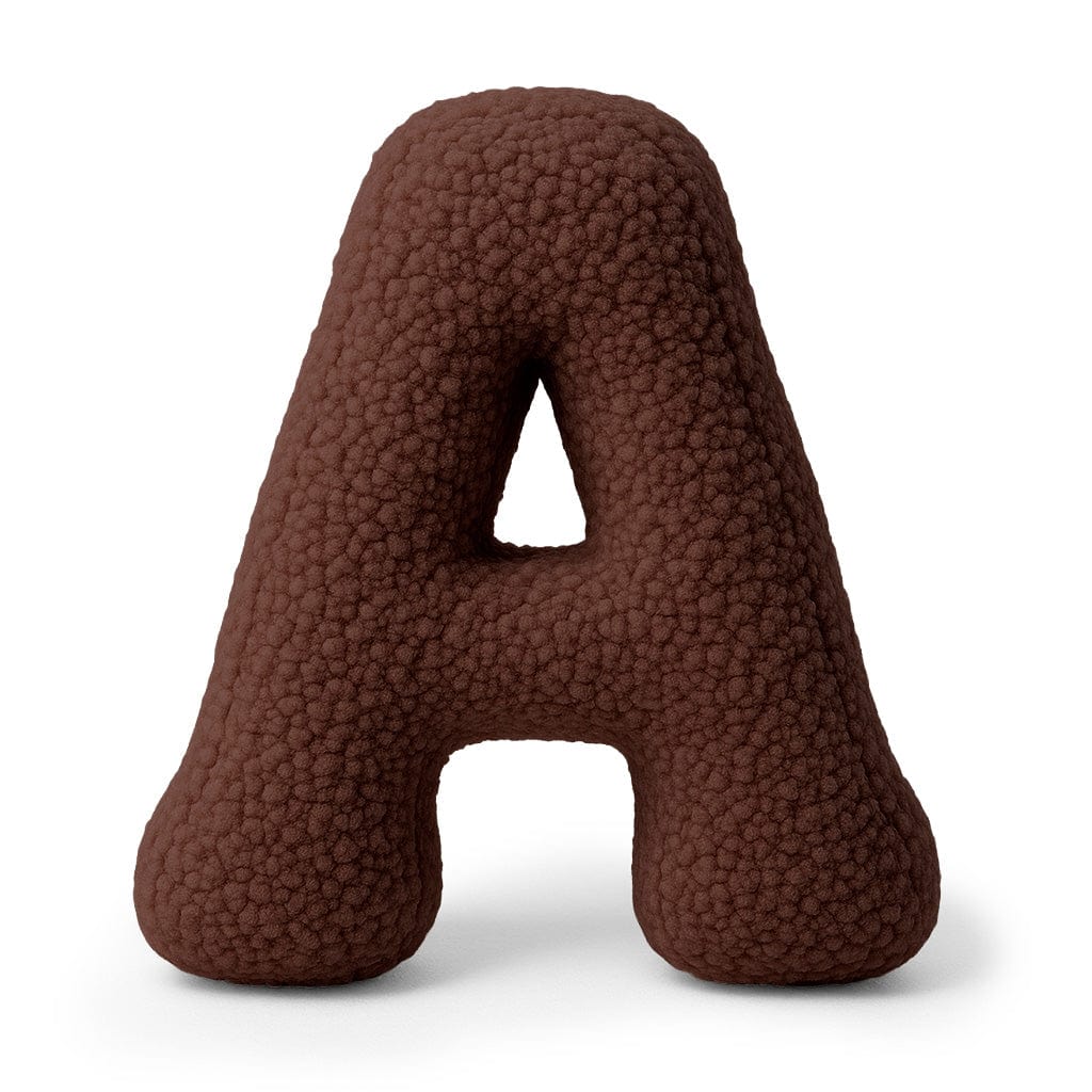 meowbaby-buchstaben-kissen-bearly-chocolate-40cm image 1