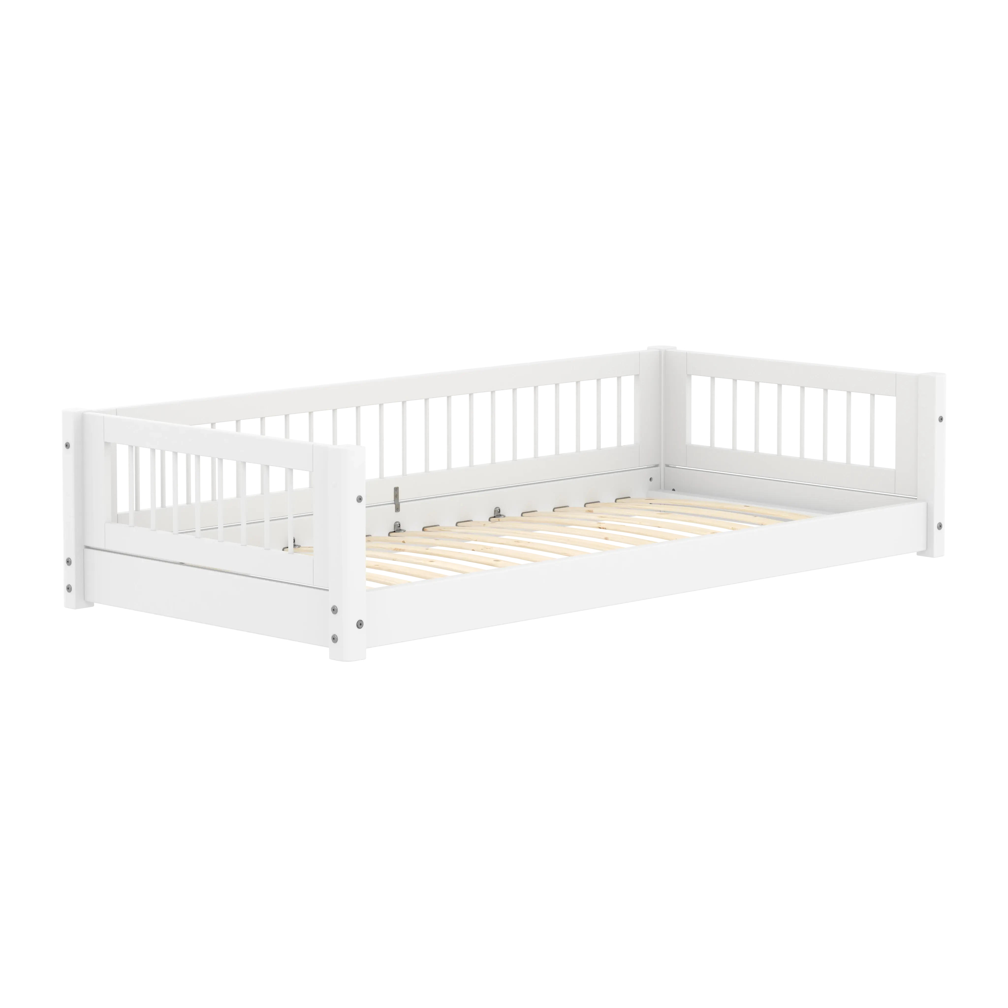 flexa-white-montessori-bett-mit-crossbars-90x200-cm-wei image 3
