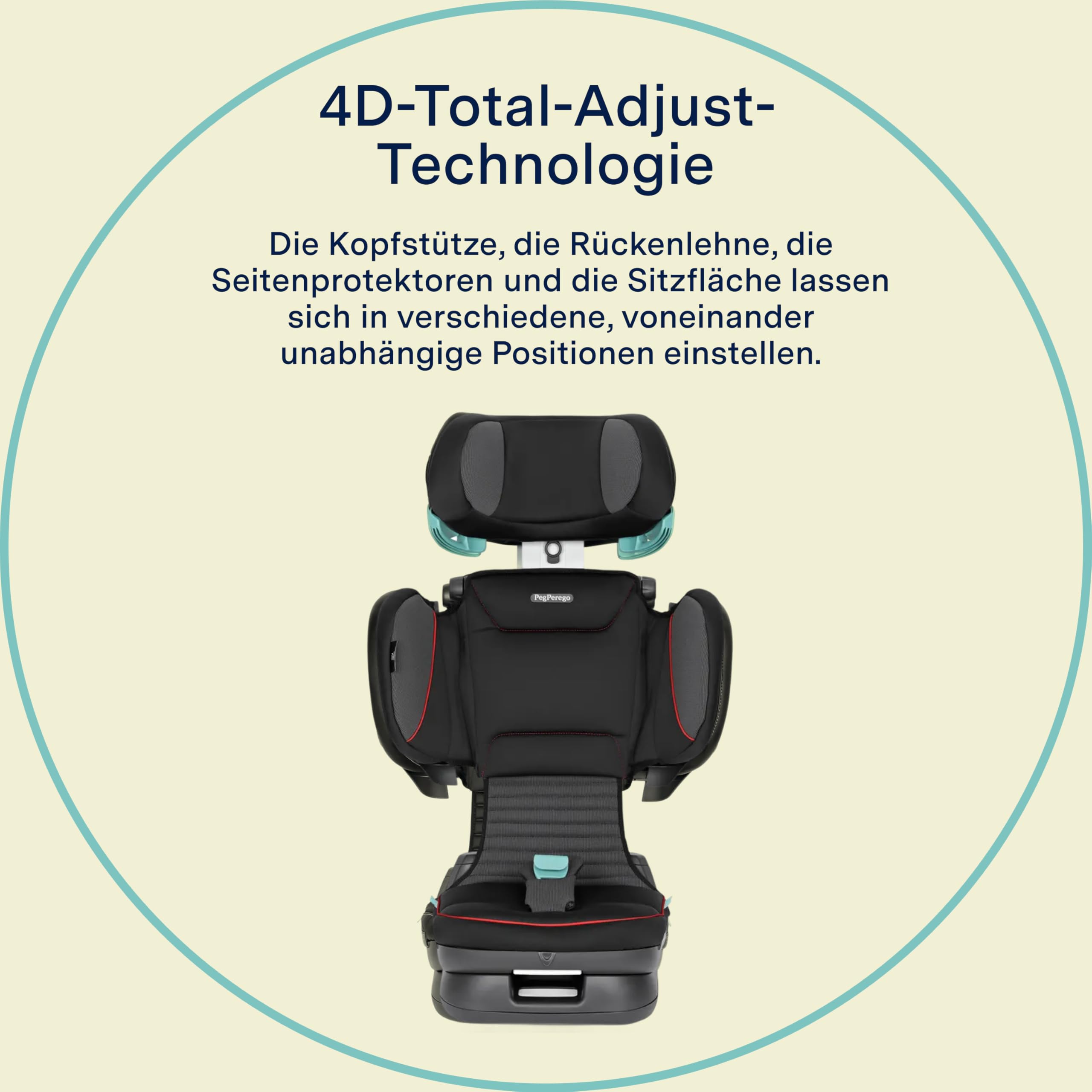 peg-perego-viaggio-flex-i-size-kindersitz-100-150-cm-isofix-klappbar-active image 3