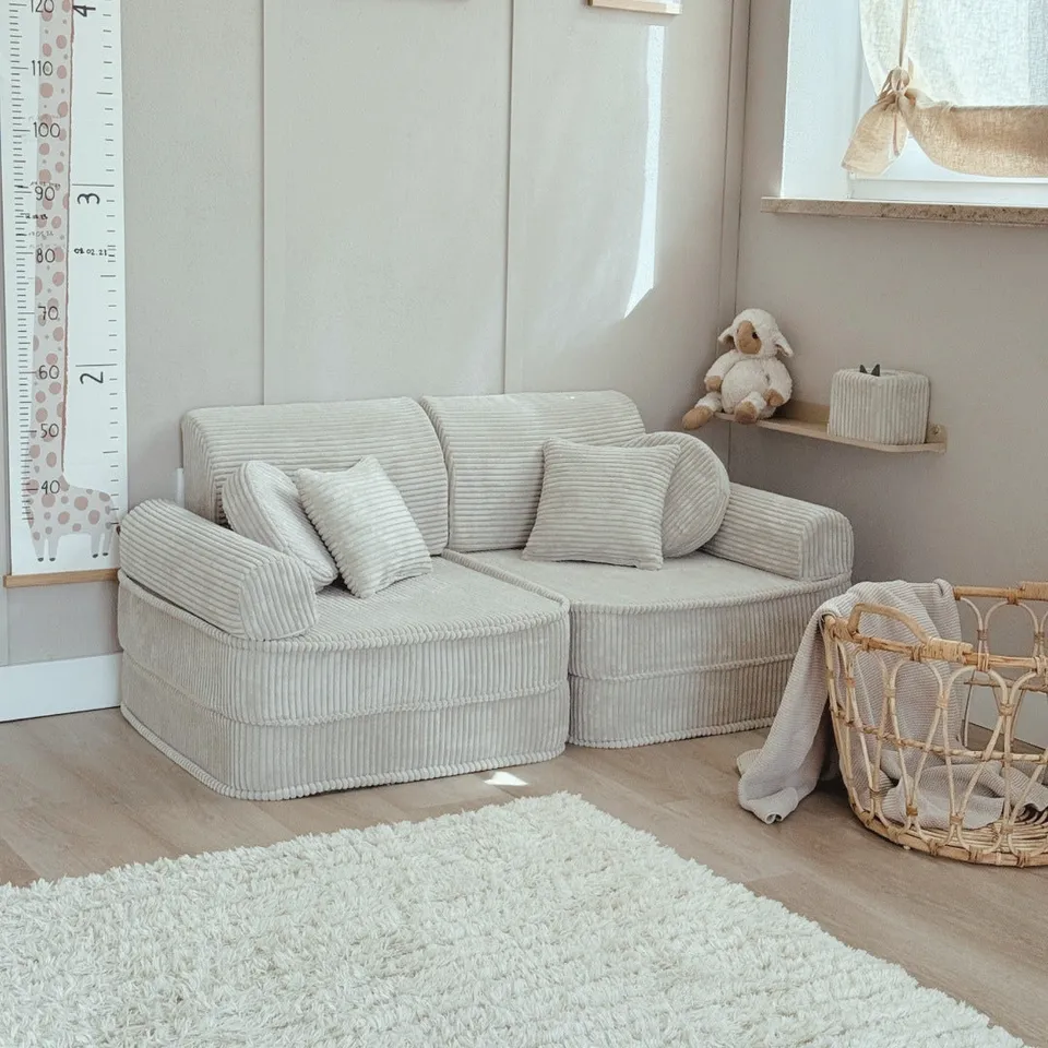 meowbaby-spielsofa-sthetik-cord-mini-plus-120x60x50-cm image 1