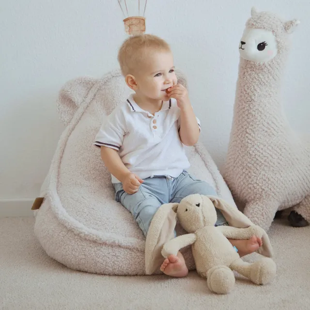 meowbaby-kindersessel-bearly-b-ren-sitzsack-soft-teddy-edition-pouf image 1